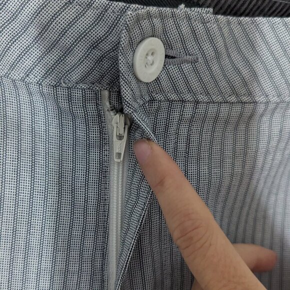 O'Neill Mens Gray Striped Flat Front 10.5" Inseam Skater Pockets Shorts, 36 - Picture 3 of 8